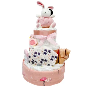 3 Tier Diaper Cake - Blossom